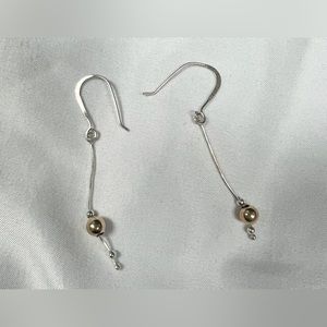 Silver Earrings, Long Drop Earrings, Long Silver Earrings